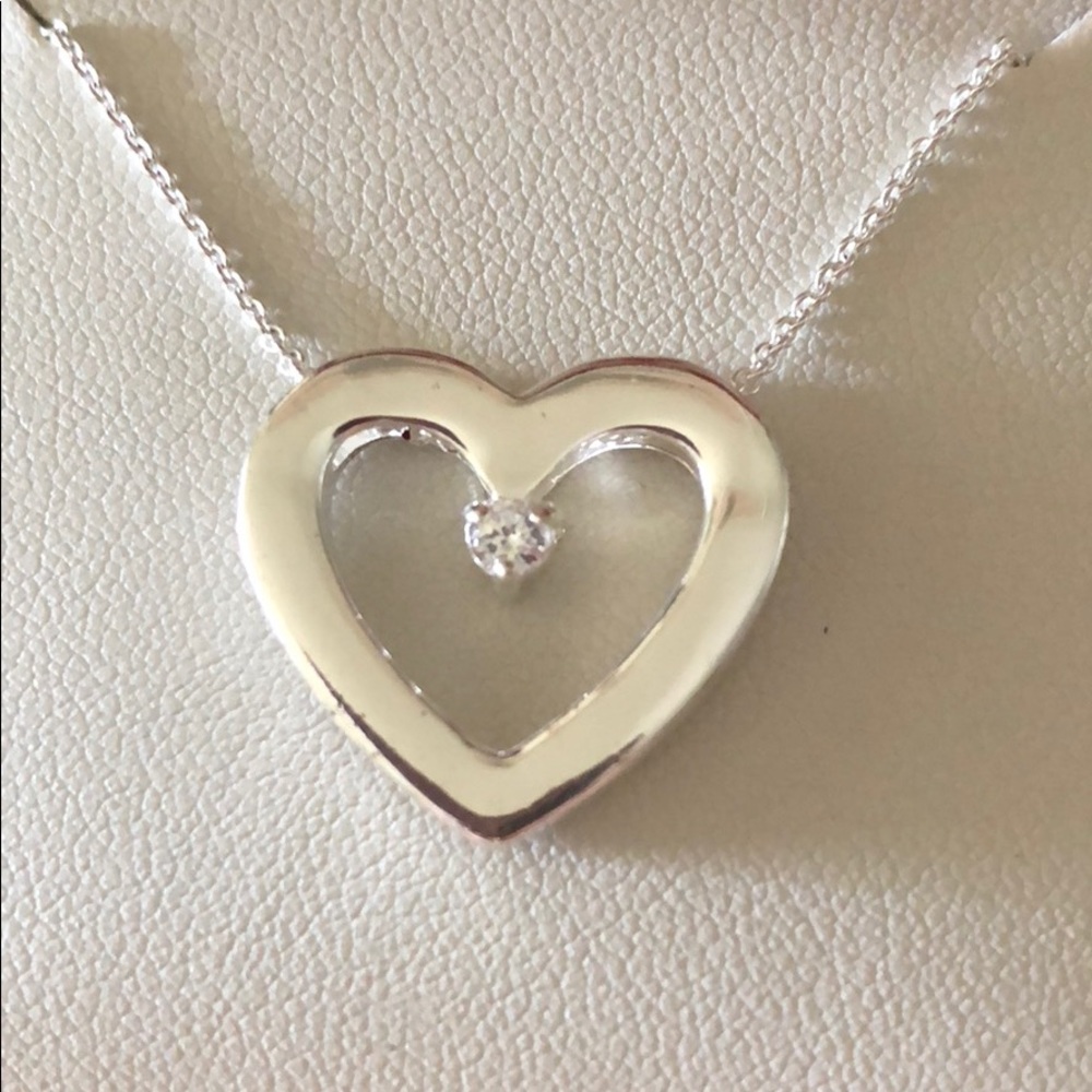 Gianni Bernini Sterling Silver Heart Necklace! ❤️